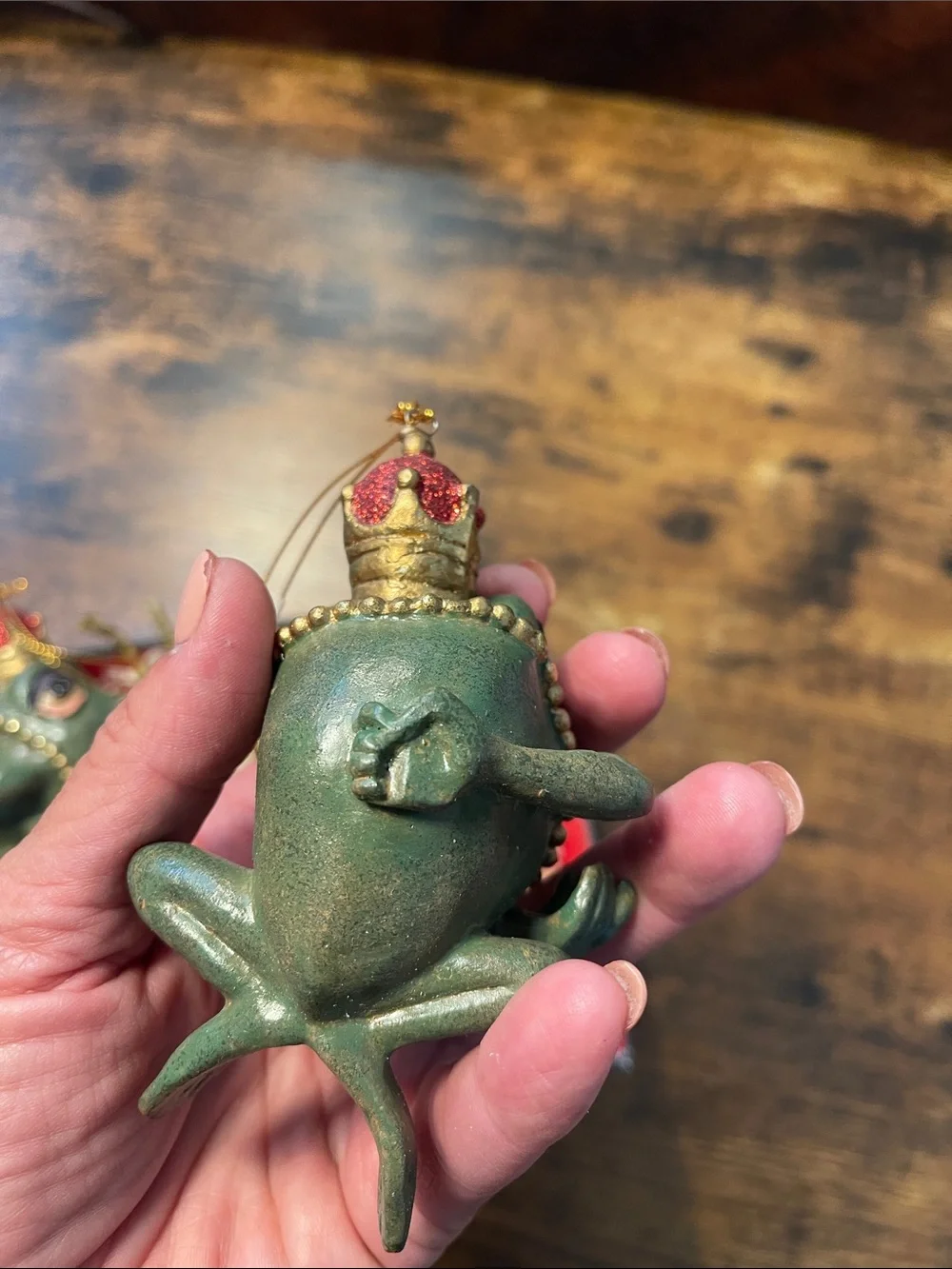 Katherines Collection festive frog